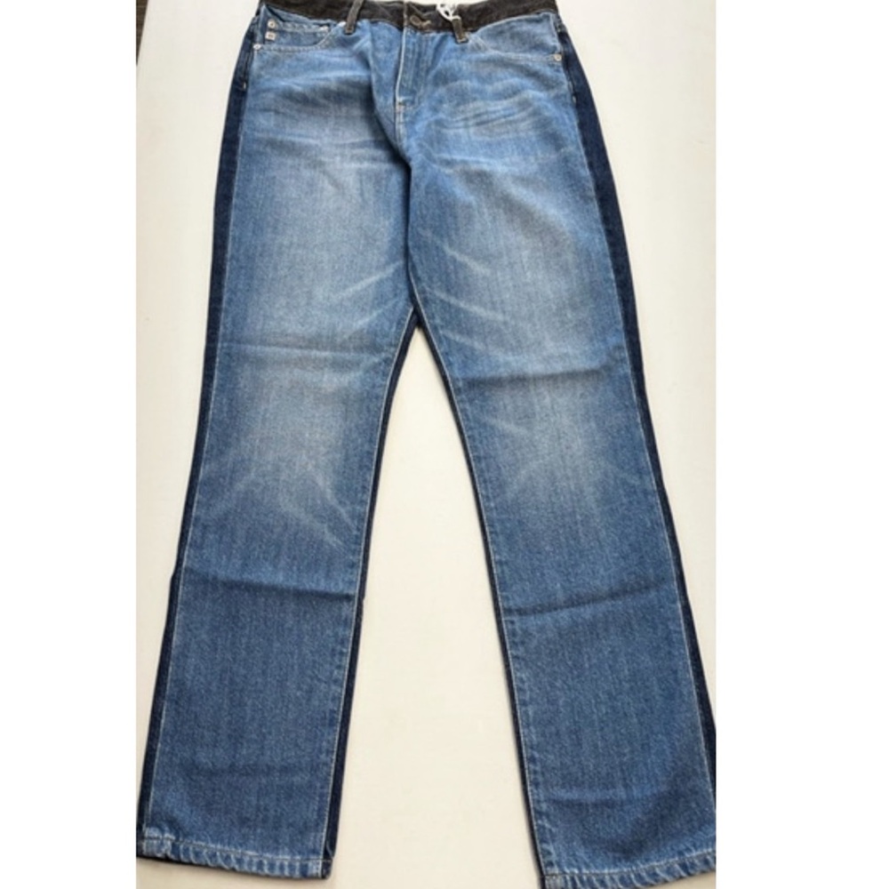 AG ADRIANO GOLDSCHMIED Vintage HW The SOPHIA Two-Tone Skinny Ankle Jean 28